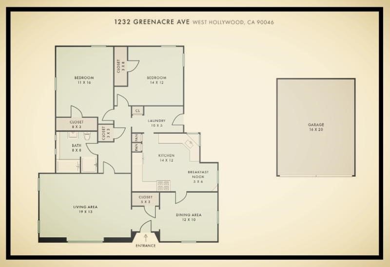 greenacre floor plan sepia