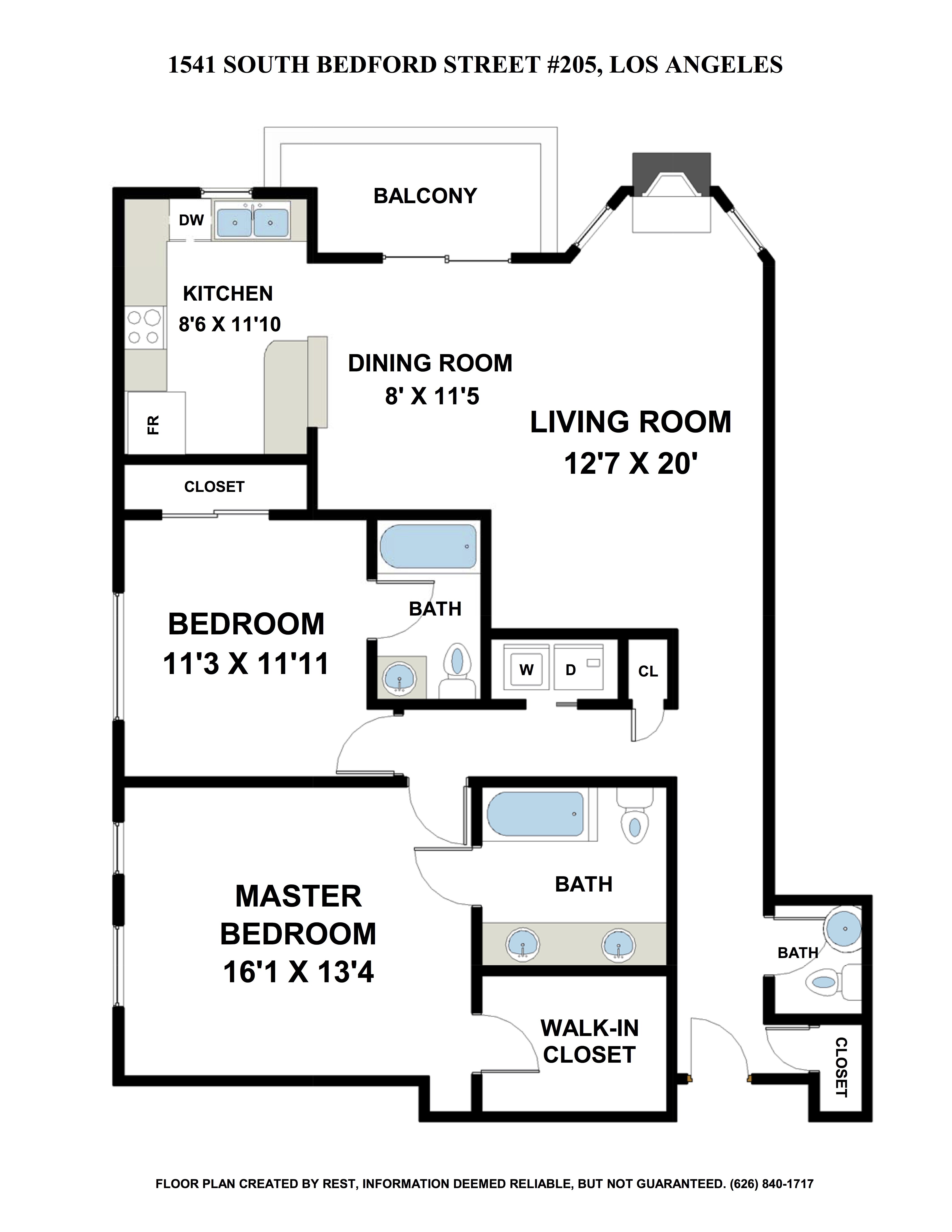 Floor-plans-1541-SOUTH-BEDFORD-STREET-UNIT_-205-LOS-ANGELES