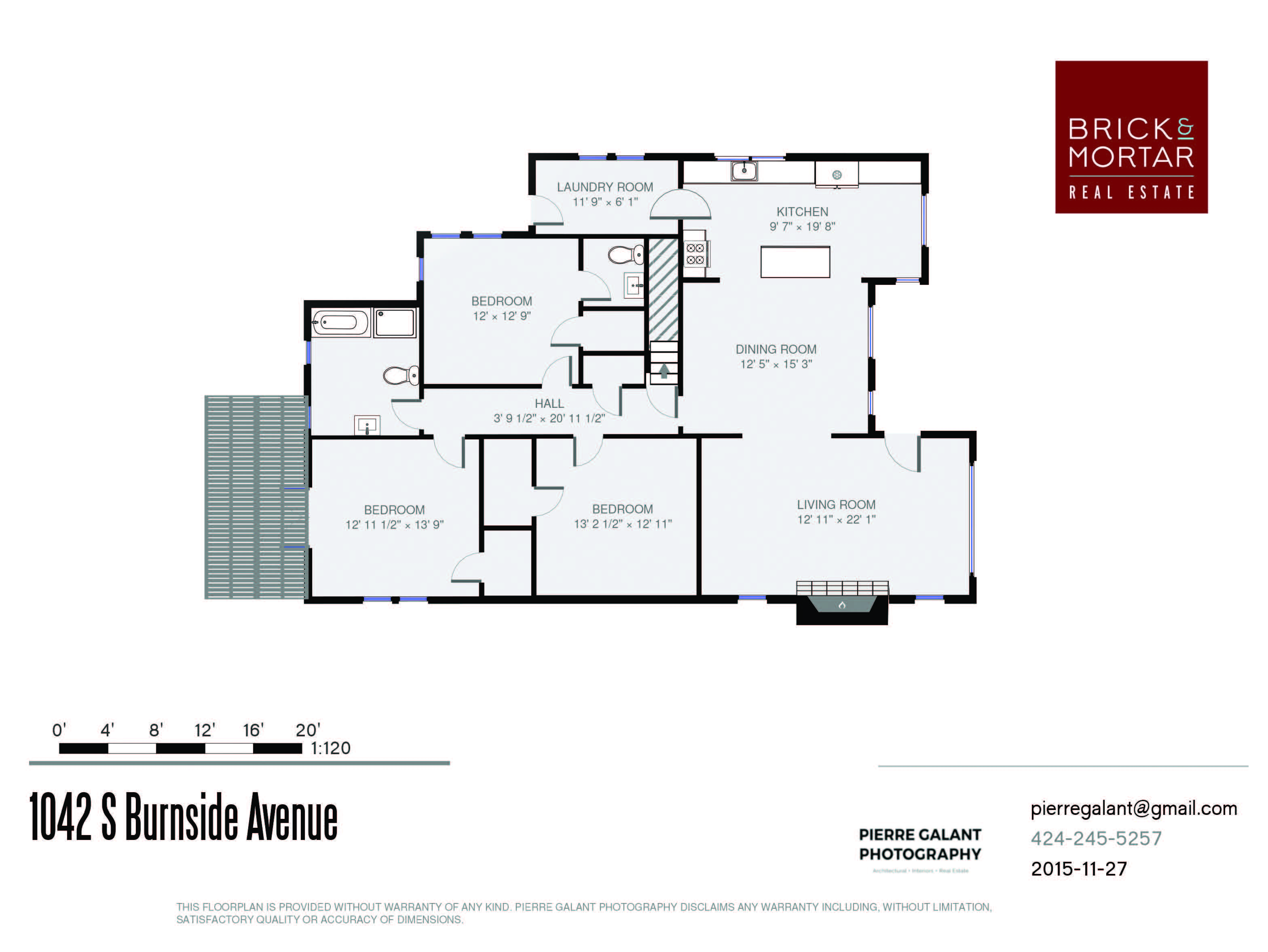 Floor Plan - 1042 S Burnside Ave