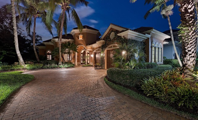 14906 Bellezza Ln naples FL-large-015-16-FrontNight-1500x1000-72dpi