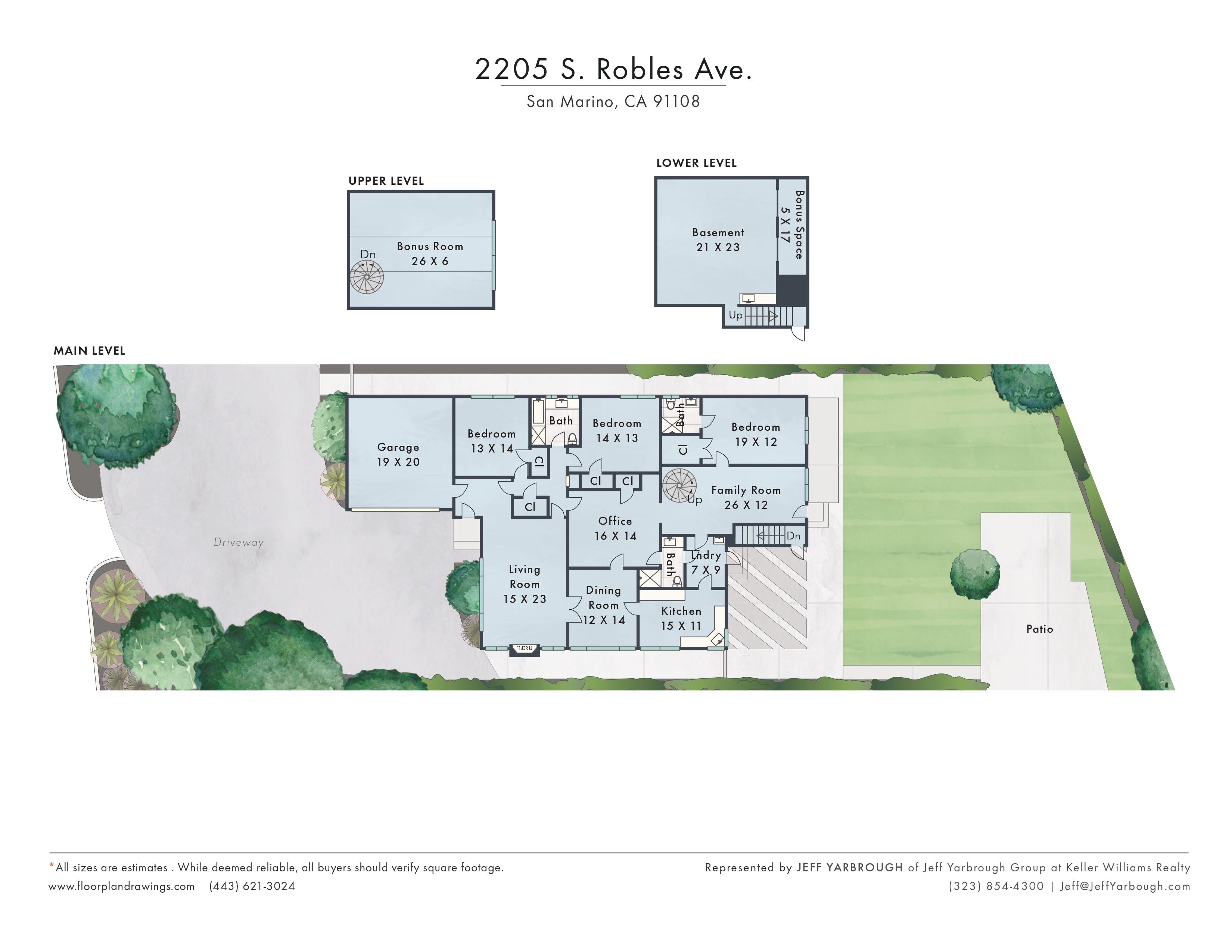2205 los robles floor and site plan