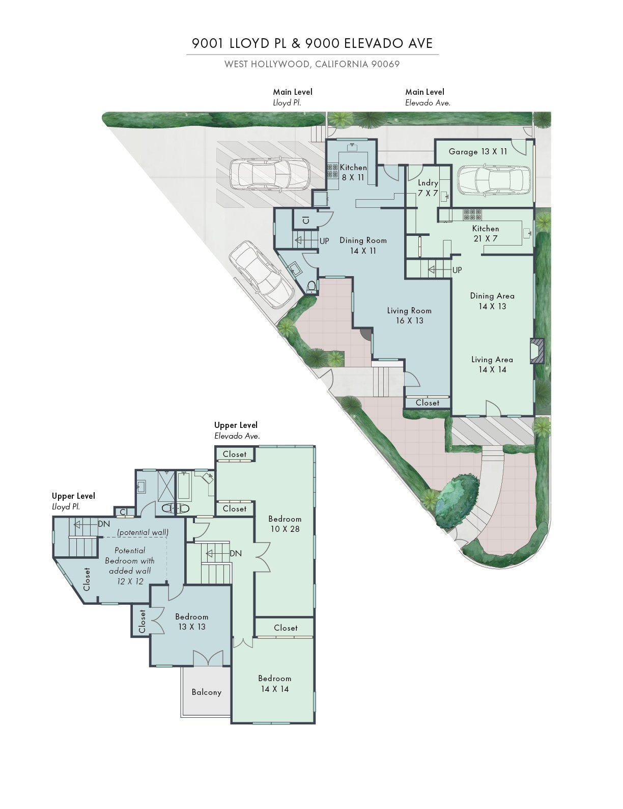 9000 ELEVADO FLOOR AND SITE PLAN