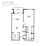 Thorndale_100_# 303_San Rafael_Floorplan