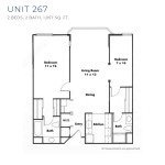 Unit 267 Floorplan